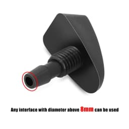 2 Pcs/Set Car Universal Front Windshield Wiper Nozzle Jet Sprayer Kits Sprinkler Water Fan Spout Cover Washer Outlet Adjustment