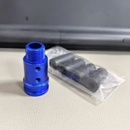 Car Gear Manual Shift Knob Adapter Black Aluminum Alloy for Non Threaded Shifters M18x1.5 Adapter 8mm,10mm,11mm,12mm