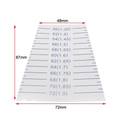 Plastic Calipers for Measuring Bangle Inner Circumference Diameter Portable Bracelet Gauge Sizer Jewelry Tools