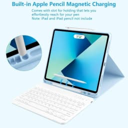 With Pencil Holder For Redmi Pad 2 9.7 Case with Keyboard Detachable Wireless Keyboard Tablet Cover Redmi Pad 2 SE 9.7 Funda