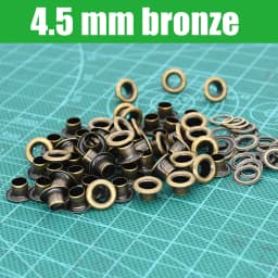 100sets 4mm Brass Eyelet with Washer Leather Craft Repair Grommet Round Eye Rings For Shoes Bag Clothing Leather Belt Hat