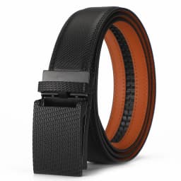 Men Leather Belt Alloy Automatic Buckle Male Belt Man Fashion Belts Genuine Leather Luxury Belts for Men Business Designer Blue