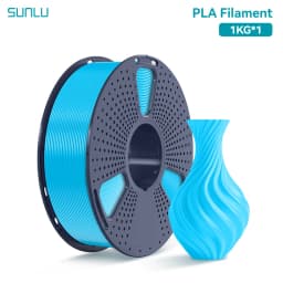 SUNLU 1KG PLA 3D Printer Filament 1.75mm Neatly Wound 3D Printing Filament Fit Most FDM 3D Printers, 1kg Spool (2.2lbs)