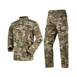 2026 Tactical Camo ACU Uniform Men 2Pcs Set Durable Wear-Resistant Training Security Duty Uniforms