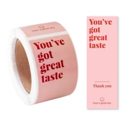 100pcs/Roll Personalized Labels 3*9cm Thank You For Your Purchase Stickers For Small Business Gift Package