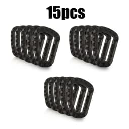 5/10/15/20pcs Tactical D-Shape Plastic Carabiner With Hard Spring Snap Clip ITW Keychain Gear Hook For Outdoor Camping Tools