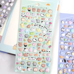 3 pcs/6 pcs Kawaii Mini Animals Cartoon 3D Puffy Stickers Scrapbooking DIY Journal Stationery Sticker Cute Deco School Supplies