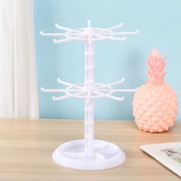 Keychain Hanger Pendants Display Rack Storage Rack Rotatable Rack Hair Ring Rope Desktop Finishing Holder For Earrings Watch