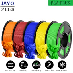 JAYO PLA Plus 3D Printer Filament 5 Rolls Filament PLA PLUS 23 Colors 1.75mm FDM 3D Printer Materials Support Free Combination