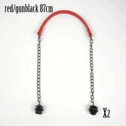 New Tanqu 1 Pair Silver Long Thick Single Chain with OT Metal Buckle Black Screws for Obag O Bag Handles for Women Bag Handbags