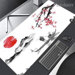 Japanese Cherry Blossoms Mouse Pad Gaming XL New Large Mousepad Sakura XXL MousePads Anti Slip Carpet Mice Pad Desktop Mousepads