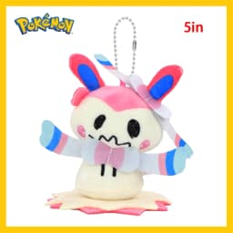 Mimikyu Eevee Plush Keychain Pocket Monster Cos Eeveelution Snorlax Doll Anime Pendant For Fan Collectible Sylveon Present Decor