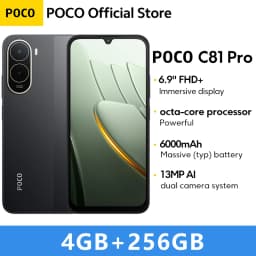 Global Version POCO C81 Pro Smartphone UNISOC T7250 processor 6.9" LCD Display 13MP Camera 6000mAh 15W Charging