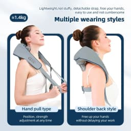 20W Wireless Trapezius Massager Neck And Shoulder Kneading Massager Neck And Back Massager Shawl Neck Cervical masajeador