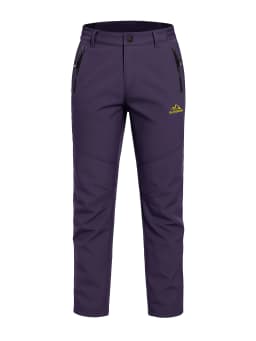 MAGCOMSEN Women's Ski Pants Winter Fleece Lined Waterproof Warm Snow Trekking Hiking Pants Outdoor Trousers Female