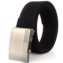 Nylon Tactical Belt For Men Metal Buckle Adjustable Belts Male Training Combat Elastic Canvas Waistband High Quality