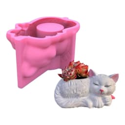 3D Animal Flowerpot Pen Holder UV Crystal Epoxy Mold Elephant Cement Plaster Clay Resin Silicone Mould DIY Crafts Casting Mold
