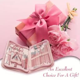 Nail Clipper Set Cherry Blossom Powder 30-piece Nail Clipper Stainless Steel Nail Clipper with Eyebrow Razor Beauty Set Tool Set