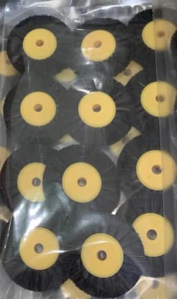 12PCS Abrasive Black Bristle Brush Buffing Wheel Brush for Polishing Tool Accessories Engraver Cleaning Tools 2C