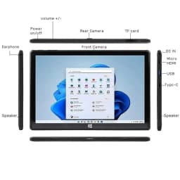 10.1 INCH 64 Bit T10 8GB DDR RAM 128GB ROM AR10 WINDOWS 10 Tablet PC 1280*800 IPS Screen HDMI-Compatible Type-C