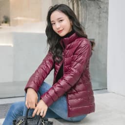2026 Winter Women's Light Down Hooded Jacket,Red Blue Khaki Green Available,European Size S-XXL,Women Coats
