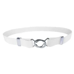 Women's Adjustable Elastic Stretch Belt with Metal Buckle 1 inch Wide Web Belt Waist Belts for Jeans Pants Dress Casual Belts