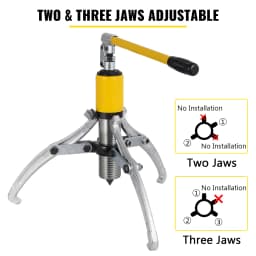 SucceBuy 15T Hydraulic Gear Puller Adjustable 3 Jaws Wheel Bearing Puller Separator Drawing Machine Wheel Bearing Removal Tool