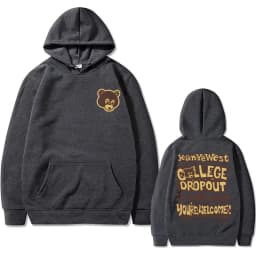 Best Famous Kanye West The College Dropout Graphics Hoodie Men Women's Hip Hop Rap Vintage Hoodies Male Casual Oversized Clothes
