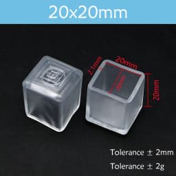 Transparent Rectangle 15-40mm Round 10-76mm Oval Chair Leg Caps Clear PVC Non-Slip Furniture Table Cover Feet Sock Protector Pad