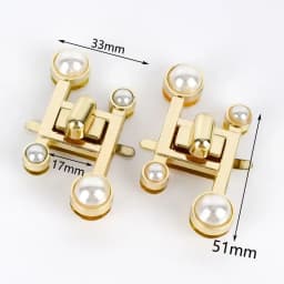 2Pcs Metal Turn Twist Lock Buckle Purse Spring Latch for Bags DIY Handbag Locks Clasp Bag Closure Sewing Hardware Accessories