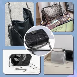 Metal Purse Chain Strap Handle Replacement Chain Handbag Shoulder Bag Chain Accessories Handle for Bags