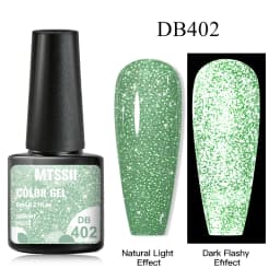 Mtssii Reflective Glitter Gel Nail Polish 6ML Galaxy Chameleon Cat Eye Gel Nail Art Magnetic Varnish Semi Permanent Base Top Gel