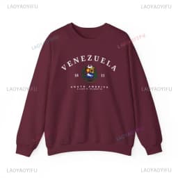 Venezuela-Graphic-Sweatshirt-Venezuela-Badge-Pullovers-Gift-Venezuela-South-America-South-America-Shirt-Soft-Comfortable-Sweater