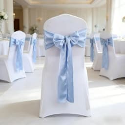Wedding Decoration Chair Satin Sash Bow Tie Self-Tie 10 Pieces Per Lot Plain Solid Colour Birthday Party Festival Hotel Holiday