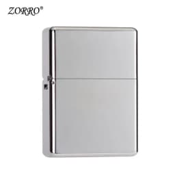 ZORRO 912 912S Retro High End Heavy Armor Brass Titanium Windproof Kerosene Lighter 3/5 Hinge Metal Gasoline Lighter Men's Gift