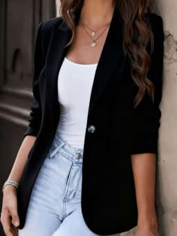 Women's 2026 New Blazer – Slim Fit Short Design Jacket, Office Casual Workwear for Petite