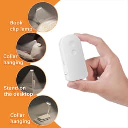 LED Clip-On Reading Light – Adjustable, Portable & USB Rechargeable Book Light for Night Reading