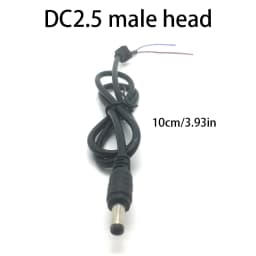 Electric Bicycle Charging Head Lithium Battery Output Line Round Male And Female Base Dc2.1 / 2.5 Charger Plug Socket