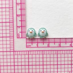 50pcs Cute 9mm Resin Mini Penguin Series Flat Back Stone Figurines DIY Wedding Scrapbook Manicure Accessories