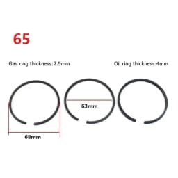 3 Pcs Air Compressor Piston Ring Pneumatic Parts 42mm 47mm 48mm 51mm 52mm 65mm 90mm 95mm 100mm For Cylinder Ring Blower Segment
