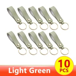 1/100pcs 8Color PU Leather Keychain Business Gift Suitable for Men and Women Car Key Strap Waist Wallet Keychains and Keyrings