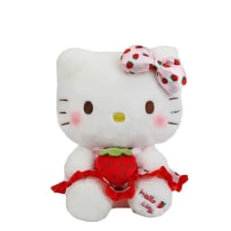 23cm Sanrio Hello Kitty Doll Fruit Strawberry Cat Doll Girls Plush Toy Home Decor Pillow Cute Cartoon Girls Birthday Gifts