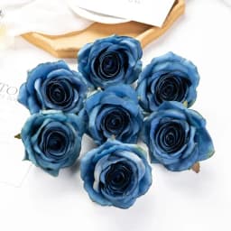 Cheap Rose Head Silk Artificial Flowers For Home Wedding Arch Craft Supplies Decoration DIY Christmas Wreath Accessory Scrapbook