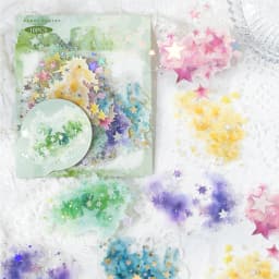Watercolor spatter Sticker Pack Journaling School Accessories DIY Decorative Scrapbook Color Label Sticker Aesthetic Stationery