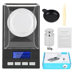 Digital Jewelry Scale Gem Scale Plastic Mini Portable High Accuracy 0.001g Jewelry Scale with LED Digital Display