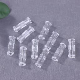 10PCS Leak-Proof Double Helix Luer Lock Adapter Medical Sterile Syringe Connector Transparent Plastic for Veterinary Use