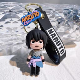 Cartoon PVC Naruto Anime Peripheral Keychain Naruto Silicone Figure Car Key Chain Christmas, Halloween Gift