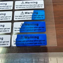 Water Sensitive Sticker Turn Red When Got Wet Device Potential Damage Indicator Warranty Void Instruction Liquid Sensor Label