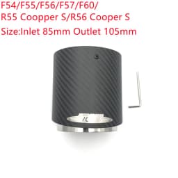 1 Pcs Top Quality Carbon Exhaust Muffler Tips For MINI Cooper S R55 R56 R57 R58 R59 R60 R61 F54 F56 F57 F60 JCW Muffler Pipes