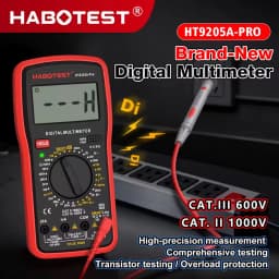 HABOTEST HT9205A-PRO True RMS Digital Multimeter 2000 Counts AC/DC Voltage Current Resistance Capacitance Electrician Tester